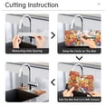 thumbnail image 5 of Yayeee Faucet Mat for Kitchen Sink 14.7" Diatomite Long Splash Guard Pad, Purple Floral Tomatoes, 2 Pack, 5 of 7