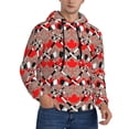 thumbnail image 2 of Naloa Hockey With Maple Leaves Men's Casual Hooded Collar Drawstring Hoodies Pullover Sweatshirts Casual Long Sleeve Shirts-3X-Large, 2 of 7