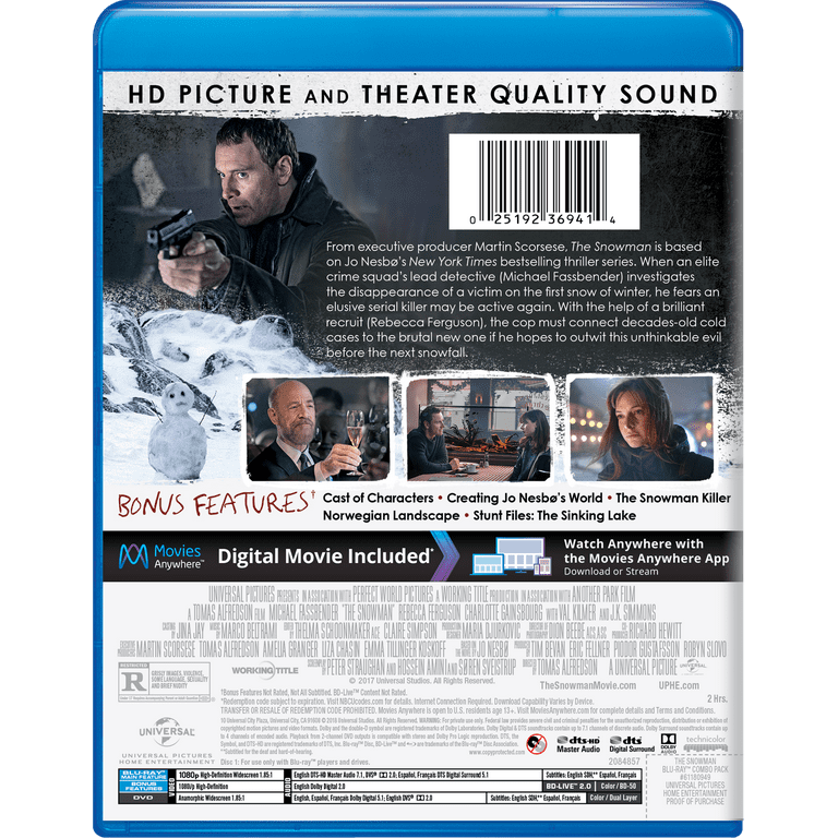 The Snowman (Blu-ray + DVD) - Walmart.com
