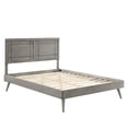 thumbnail image 3 of Modway Marlee Full Wood Platform Bed with Splayed Legs in Gray, 3 of 9