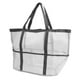 thumbnail image 2 of Bolso de mano plegable, bolso de playa, bolso de hombro de nailon, bolso de playa de un solo hombro, bolso de playa de malla multifuncional de bolsillo, probado y confiable, 2 of 12