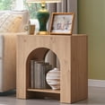 thumbnail image 6 of SinCiDo Modern Arched Nightstand with Charging Station, Bedside Table with Open Shelf Storage for Bedroom, Living Room, 6 of 7