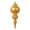 Antique Gold, variant on Vickerman 10" Matte Teal Finial Ornament, 2 per bag.