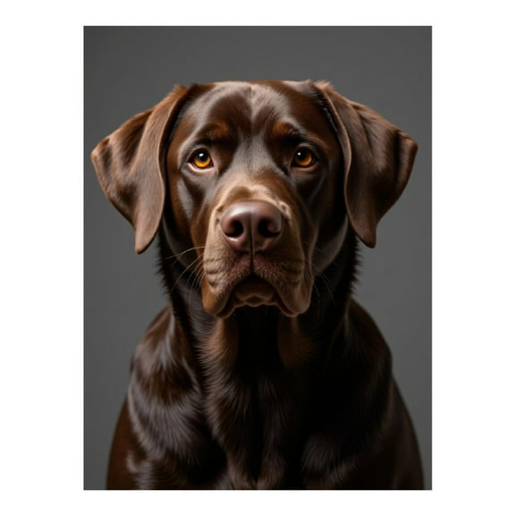 Diamond Art Kit for Adults, Chocolate Labrador Portrait Diamond Painting for Adults Beginners, 5D DIY Diamond Art Painting Kits, Colorful Diamond Painting Craft for Home Decor 12x16
