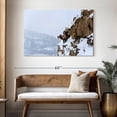 thumbnail image 3 of Elephant Stock Winter Bighorn Sheep Wall Art - Horizontal Canvas Wall Art - Living Room Wall Decor - Animal Canvas - White And Brown Decor - 48" x 32", 3 of 8