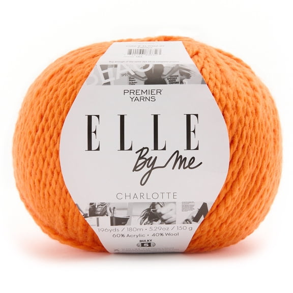Premier Elle By Me Charlotte Solids Yarn-Papaya