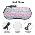 thumbnail image 4 of Picia Striped Flamingo Print Sunglasses Case, Eyeglasses Case Protector Large Glasses Case, Key Lock Case Protective Glasses Holder Eyeglasses Cases, 4 of 8