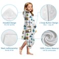 thumbnail image 7 of Cartoon Construction Vehicles Mountains Hooded Bath Towel，50"x30" for Ages 3 To 12 Kids, Quick Dry Lightweight Soft Microfiber Hood Beach Towel Cover Up for Kids, 7 of 7