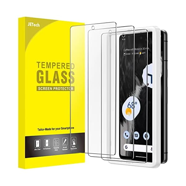 xixishop Screen Protector for Google Pixel 7, Tempered Glass Film with Easy Installation Tool, Fingerprint Compatible, HD Clear, 3-Pack