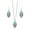 E, variant on Mightlink 2Pcs/Set Ethnic Style Faux Turquoise Necklace Earrings Set Women Shining Inlaid Pendant Necklace Hook Earrings Jewelry Set