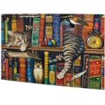 thumbnail image 2 of Funny Cat Jigsaw Puzzles For Adults Teens 500 Piece 20.4 X 15 Wooden Puzzle Brain Iq Developing (sleeping Cat), 2 of 5
