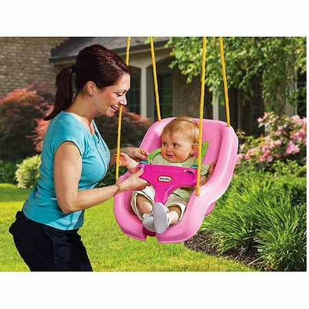 Little Tikes 2-in-1 Snug 'n Secure Swing - Pink (Brown Box)