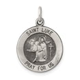 thumbnail image 1 of FB Jewels Sterling Silver Antiqued Saint Luke Medal, 1 of 1