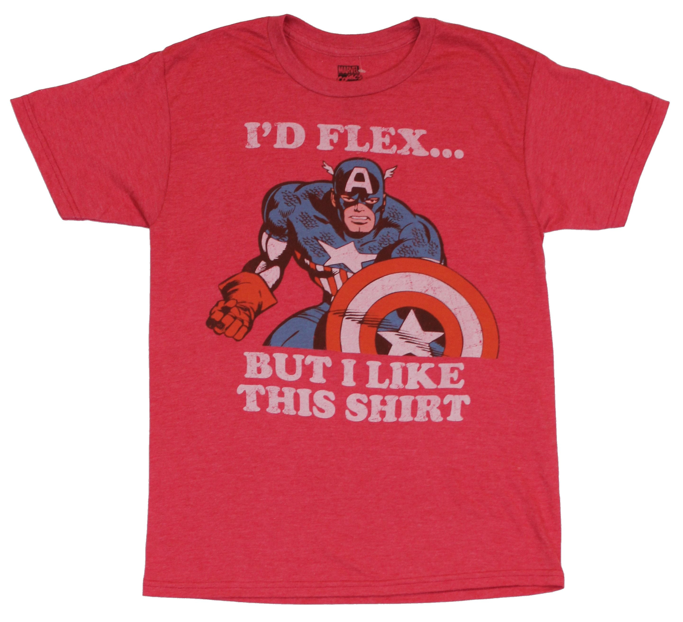 Captain America (Marvel Comics) Mens T 