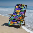 thumbnail image 4 of , Tropical Floral Printed Pool Towel Oversized Travel Must Have for The Swimming, , Camping, Summer Es, 4 of 8