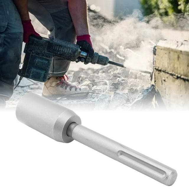 T Post Driver with Excellent Steel, 5 Pits Shank for Electric Hammer Drill, Portable Design for Standard Steel T Post, Suitable for Small Signs or Shallow Steel Posts