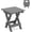 Netural Grey, variant on Small Outdoor Folding Side Table, HDPS Outside End Table for Patio, Porch, Deck, Pool, 14 Inch Height, White