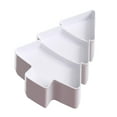 thumbnail image 4 of Tnarru 10 Pieces Christmas Tree Platter Snack Serving Tray Multifunctional Creative Fruit Tray for Sweet Cookies Nuts Candies Fruits white, 4 of 8
