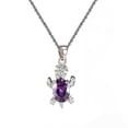 thumbnail image 1 of Openpig Collier Tortue Pierre de Naissance Bijoux pour Femmes Bleu Joli Traité, 1 of 1