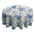 thumbnail image 4 of Pioneer Flower Round Tablecloth 60" X 60",Wrinkle Wipeable Table Cloth for Kitchen Dining Room Picnic Patio Party, 4 of 6