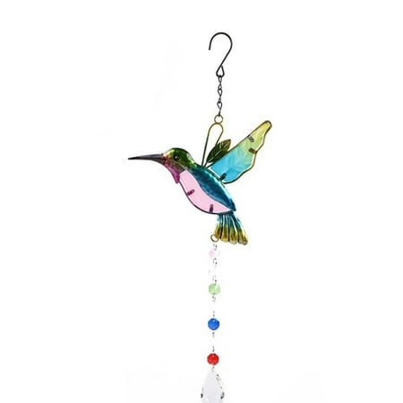 

Hummingbird Wind Chime Crystal Pendant Rainbow Sun Catcher Lighting Garden Garden Decoration Chandelier Crystal Accessories Memorial Day Gi