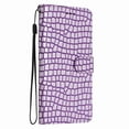 thumbnail image 5 of for Motorola Moto G Power 5G 2024 Crocodile Texture Faux Leather Wallet Case, with Credit Card Slots Kickstand Magnetic Calsp Wrist Strap Protection Shockproof Slim Folio Flip Phone Cover, Purple, 5 of 7