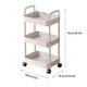 thumbnail image 1 of Zmeidao - Carrito multiusos de plástico de 3 niveles con ruedas y asa, multifuncional, para oficina, sala de estar y cocina, organizador de almacenamiento móvil, 1 of 5