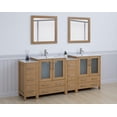 thumbnail image 5 of Vanity Art 84" Double Sink Freestanding Bathroom Vanity Set with Ceramic Top and Mirror, 5 of 10