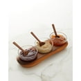 thumbnail image 3 of Nambe Cooper Triple Condiment Server w/ Spoons, 3 of 3