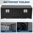 thumbnail image 1 of EDTara Lockable Aluminum Toolbox Chest, Heavy Duty Diamond Plate Storage Organizer With Keys for Trucks, Rvs, and Trailers, 1 of 6