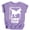 Purple Shirt, variant on Dino Four Square Dinosaur 4th Birthday Shirts for Baby Toddler & Youth Boys & Girls Black on Pink Shirt 4T
