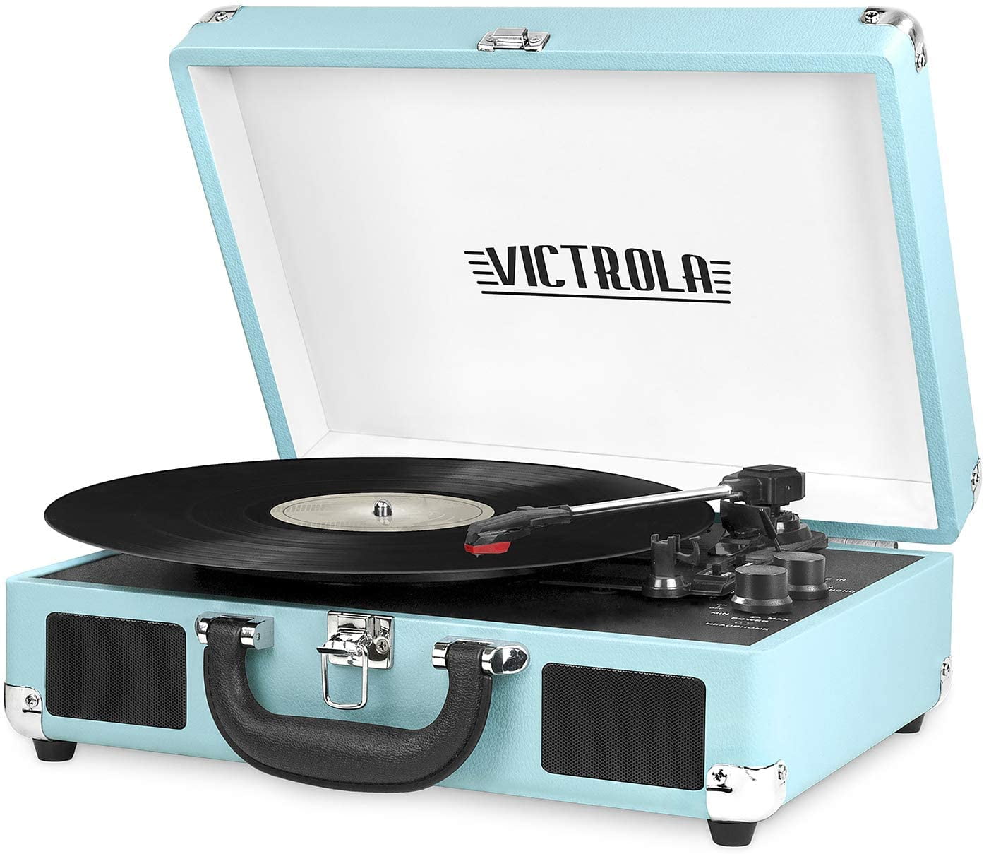 Victrola Vintage 3-Speed Bluetooth Portable Suitcase Record Player 