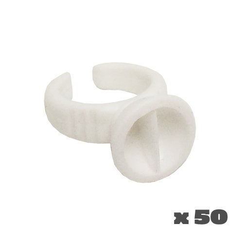 Disposable Permanent Make Up Pigment Rings Eyelash Extension Glue (Split Well Rings)