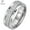 Silver w/ 15 White CZ, variant on Tungsten Wedding Band w/ 15 Cubic Zirconia in Silver Tioneer Black Gold Tioneer 8mm Ring