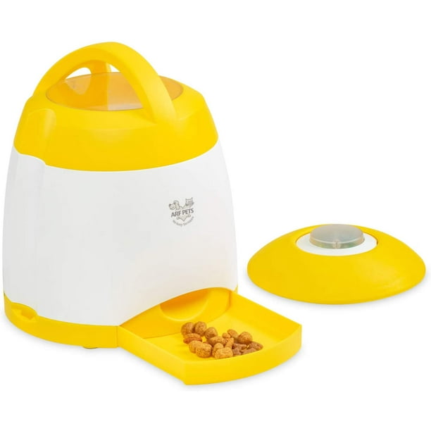Arf Pets Treat Dispenser Dog Puzzle Feeder Memory Training Activity Toy For Dogs White
