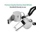 thumbnail image 6 of Hariumiu Whistle, Stainless Steel Super Loud Sports Whistle with Lanyard, Perfect for Referees, Coaches, Polices, Outdoor Sports, Emergency, 6 of 10