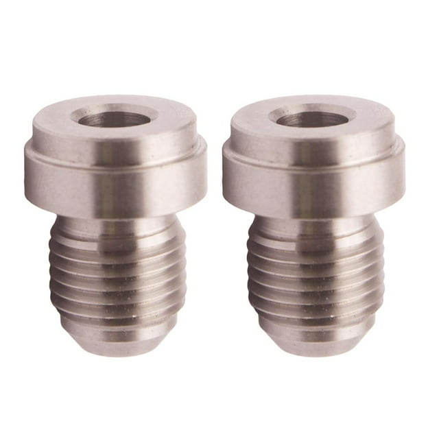 2x Plata Adaptador de Soldadura Recta, Accesorios de Conector CNC Mecanizado de de
