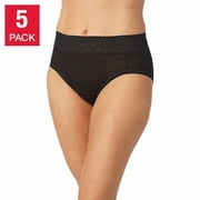 Carole Hochman Women's Underwear Hi-Rise Hipster 5-Pack - Extra Large 