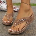 thumbnail image 4 of Willtoo Orthopedic Sandals for Women 2026 Ladies Arch Support Wedge Flip Flops Casual Beach Sandal Slippers, 4 of 5
