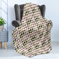 thumbnail image 4 of Cupcake Soft Flannel Fleece Blanket, Chocolare Muffin Vanilla Cream Lemon Mocha Strawberry Flavors Bakery Pastry Theme, Cozy Plush for Indoor and Outdoor Use, 70" x 90", Multicolor, by Ambesonne, 4 of 5