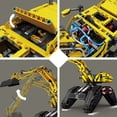 thumbnail image 5 of HI-Reeke Excavator Building Block Set Construction Vehicles Loader Tractor Building Kit Gift Yellow, 5 of 5