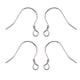 thumbnail image 2 of 2 Pares de Ganchos para Pendientes Hipoalergénicos, Ganchos para Pendientes de Alambre Francés, Piezas de Joyería Hechas a Mano Diy Baoblaze aretes de plata de ley, 2 of 8