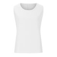 thumbnail image 4 of Mittory Women Linen Sleeveless Tank Tops Basic Summer Casual Crewneck Blouse, 4 of 6
