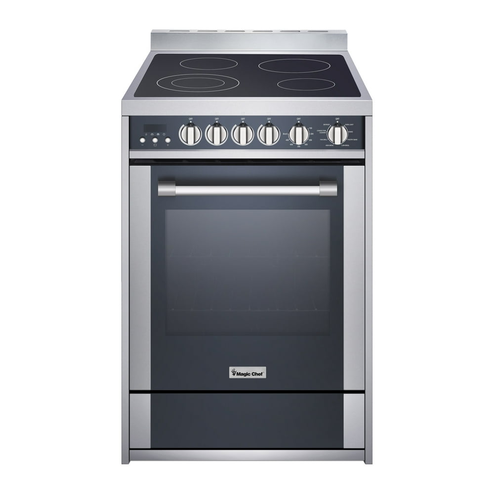 Magic Chef 24 Freestanding Electric Range In Stainless Steelblack