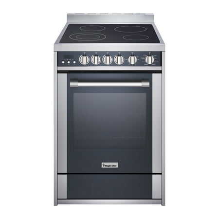 Magic Chef 24" Freestanding Electric Range in Stainless Steel/Black