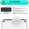 thumbnail image 2 of MOSISO Keyboard Cover Compatible with MacBook Pro with Touch Bar 13 and 15 inch 2019 2018 2017 2016 (Model: A2159, A1989, A1990, A1706, A1707), Silicone Skin Protector, 2 of 6