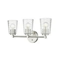 thumbnail image 5 of Millennium Lighting  Ashli 2/4 Light Vanity Light with Clear Honeycomb Glass Shades 3 Light - Brushed Nickel, 5 of 5