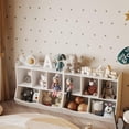 thumbnail image 4 of COZONY Kids Bookshelf with Storage Cubbies and Toy Organizer, White, 4 of 8