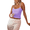 Purple, variant on Women Tank Tops Bow Square Neck Sleeveless Vest Summer Spaghetti Strap Tight Basic Crop Tank S-XL