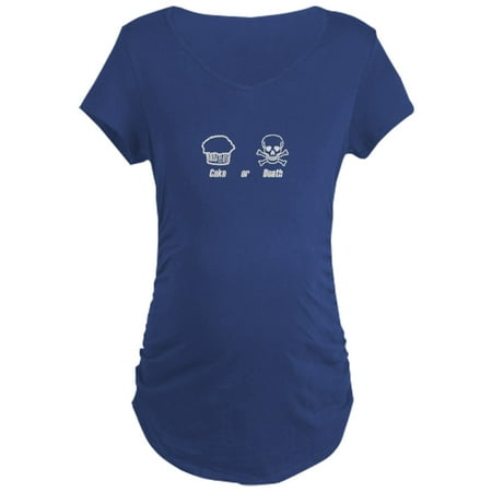 

CafePress - Cake Or Death Maternity T Shirt - Maternity Dark T-Shirt